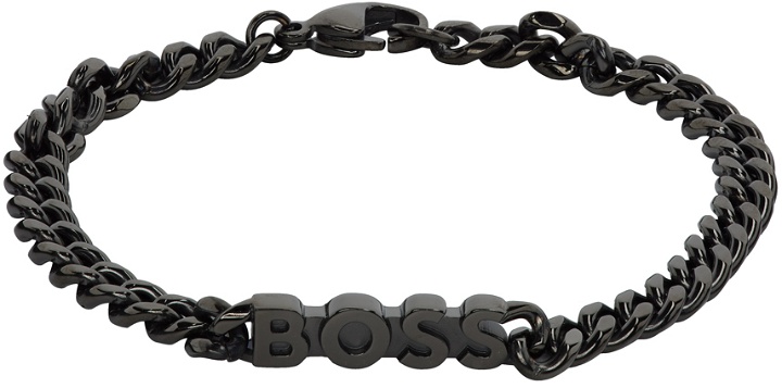 Photo: BOSS Gunmetal Chain Bracelet