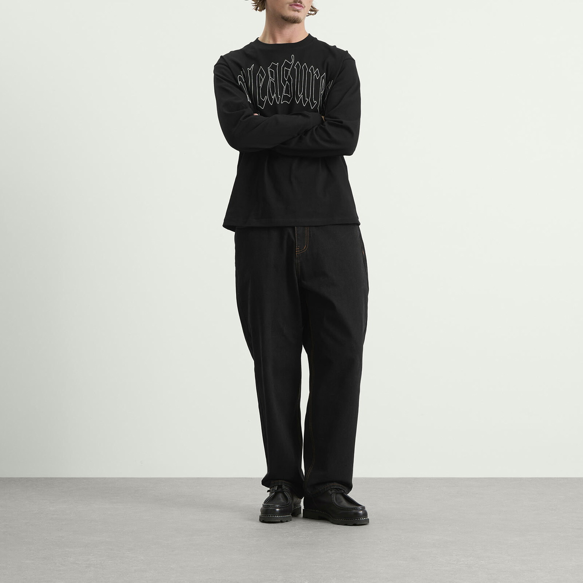 Pleasures Men's Twitch Long Sleeve T-Shirt in Black