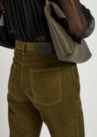 Saint Laurent Clyde Bootcut Corduroy Trousers Khaki