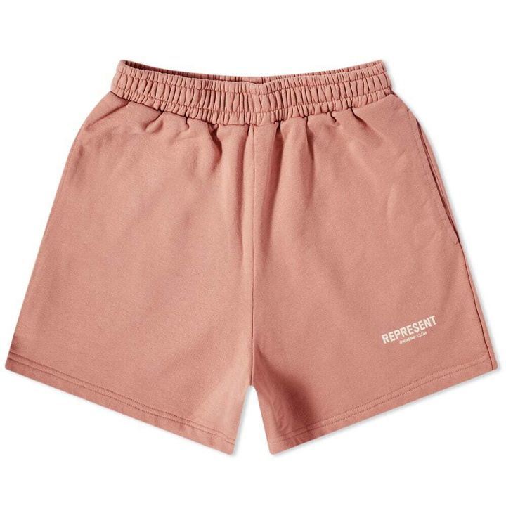 Photo: Represent Owners Club Jersey Shorts in Rose
