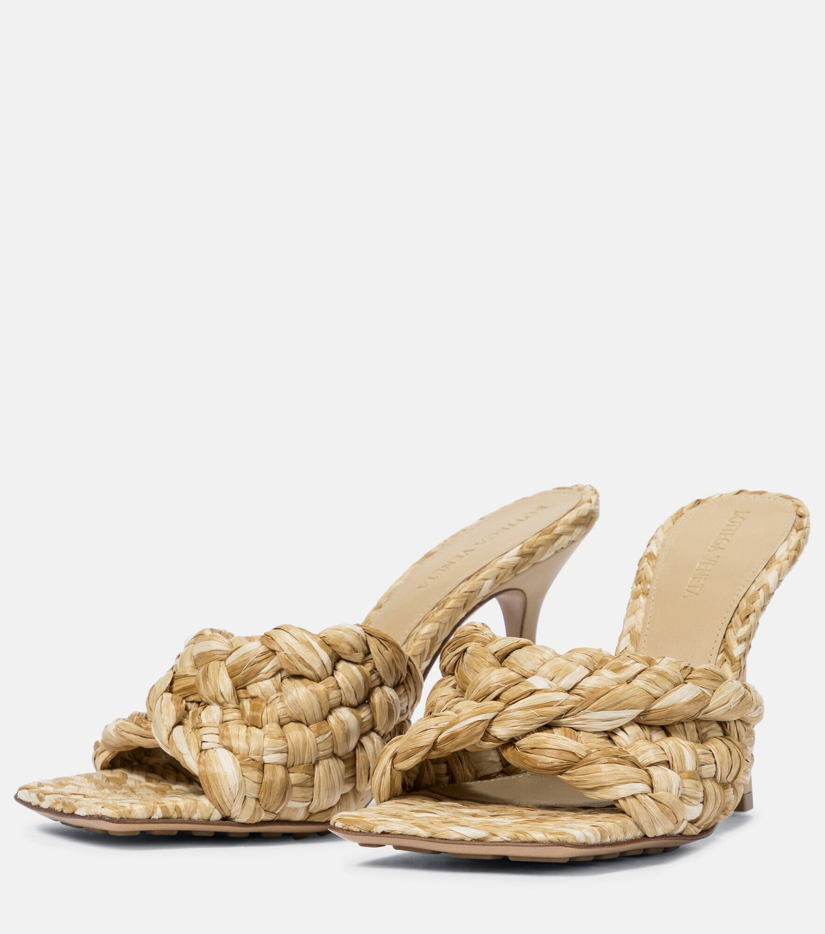 Bottega Veneta - Stretch raffia sandals