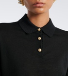 Dolce&Gabbana Embellished cashmere polo sweater
