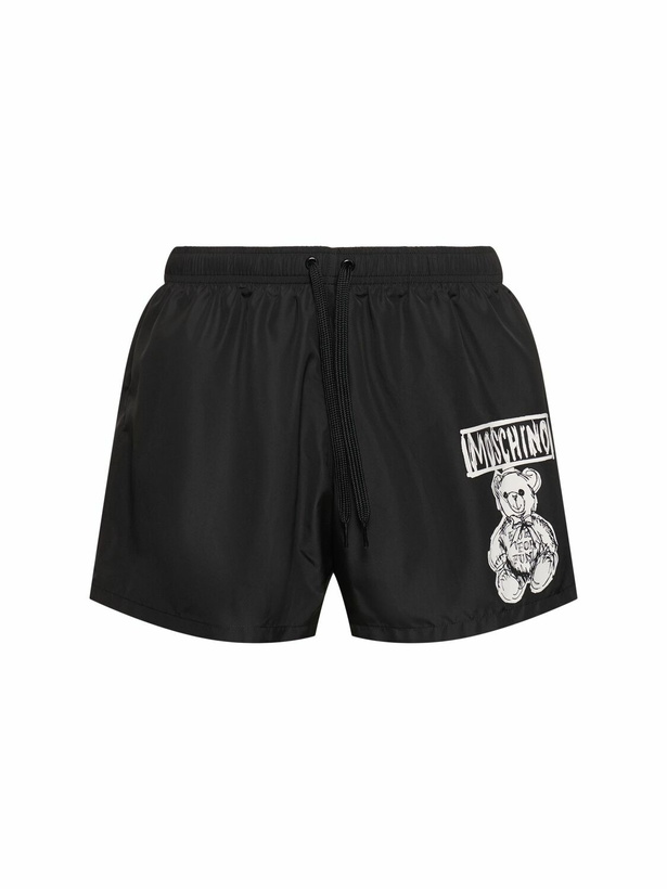 Photo: MOSCHINO Teddy Print Swim Shorts