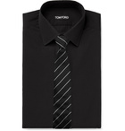 TOM FORD - Black Slim-Fit Cotton-Poplin Shirt - Black