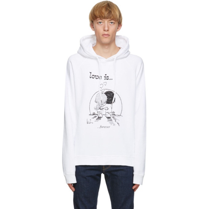 Photo: Dsquared2 White Love Is...Forever Hoodie