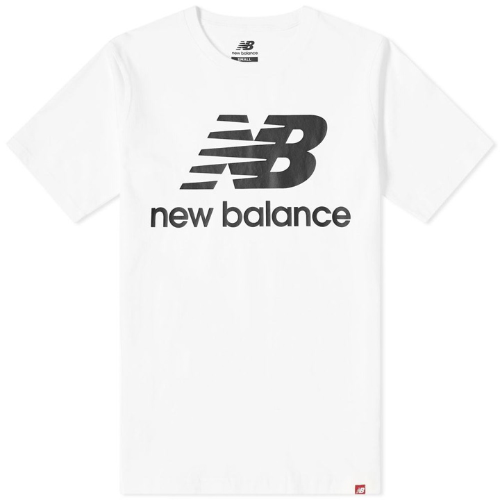 Photo: New Balance Essentials Stacked Logo Tee