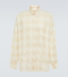 Our Legacy - Borrowed cotton and linen check shirt