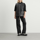 Rick Owens x Moncler Geocamo Flight Leather Vest in Black