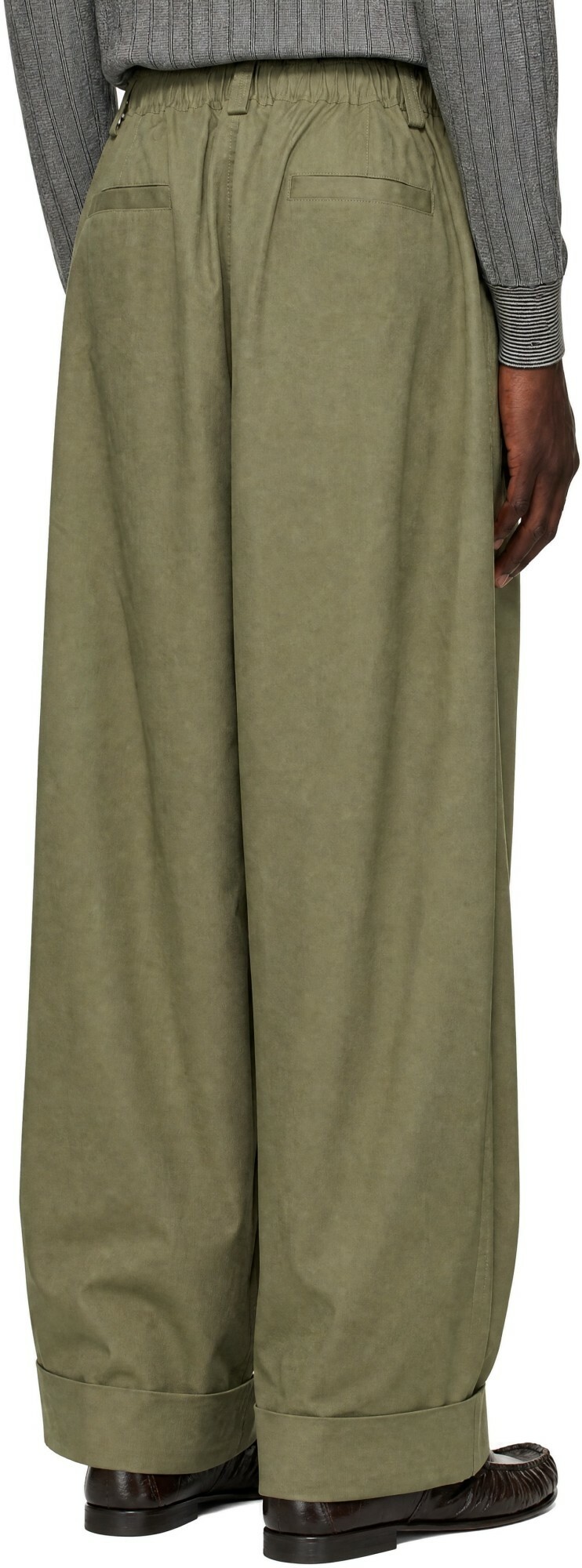 Marni Green Canvas Trousers