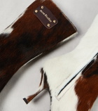 Acne Studios Hairy calf hair ankle boots
