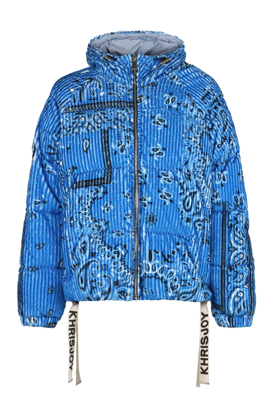 Photo: Khrisjoy Puff Bandana Corduroy Hooded Down Jacket