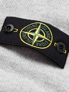 Stone Island - Logo-Appliquéd Wool-Blend Sweater - Gray