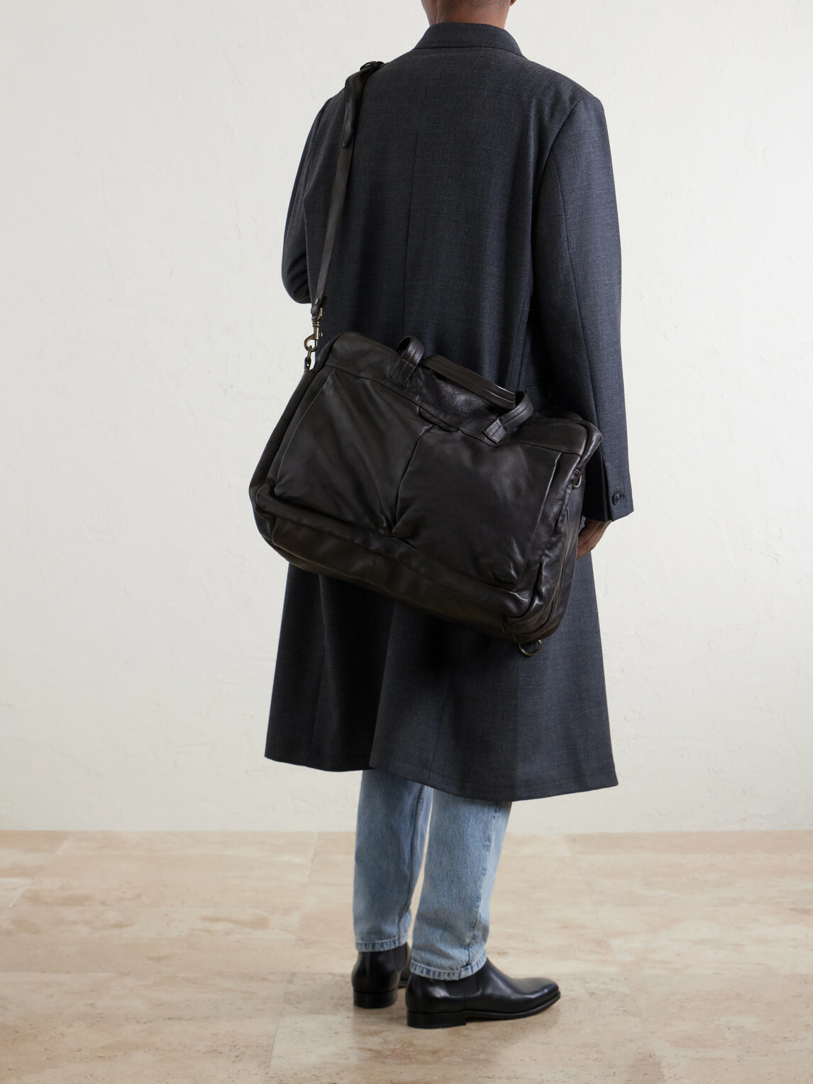 Officine Creative - Helmet 056 Full-Grain Leather Weekend Bag