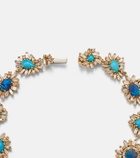 Suzanne Kalan 18kt yellow gold (750/1000) bracelet with gemstones
