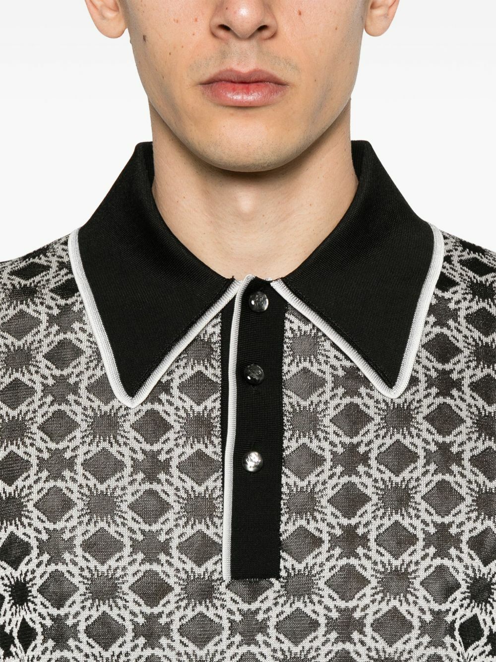 AMIRI Black MA Quad Polo Shirt Amiri