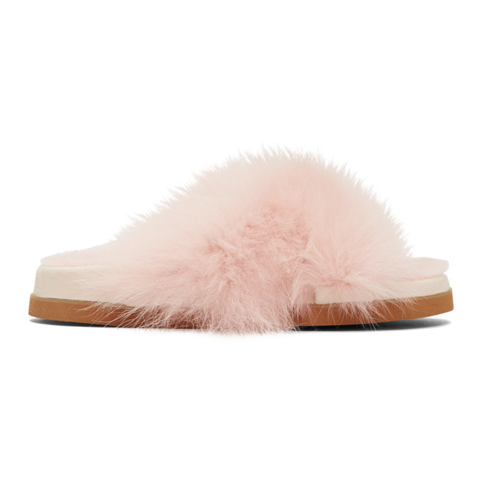 Photo: Mr and Mrs Italy Pink Fur Sandals
