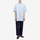 Gucci Men's Heavy Cotton Short Sleeve Shirt in Baby Blue