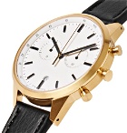 Uniform Wares - C41 Chronograph Stainless Steel and Leather Watch - White
