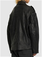 ACNE STUDIOS - Oversized Leather Biker Jacket