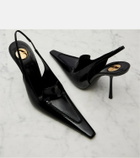 Saint Laurent Voltaire patent leather slingback pumps
