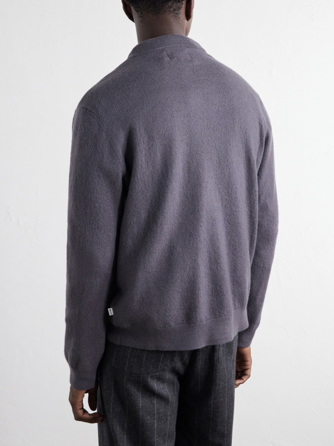 NN07 - Jasper Crew 60062 Wool Cardigan - Gray
