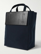 Acne Studios - Baker Out Small Logo-Print Leather and Nylon Tote Bag