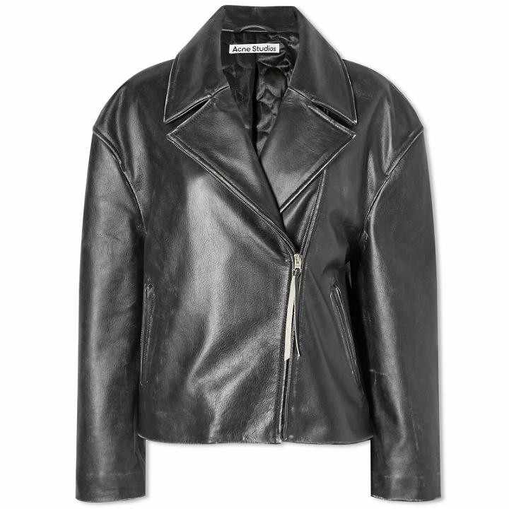 Photo: Acne Studios Women's Lilket Leather Jacket in Black