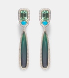 Marina B Quarta 18kt gold earrings with diamonds and gemstones