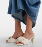 Loewe Origami leather mules