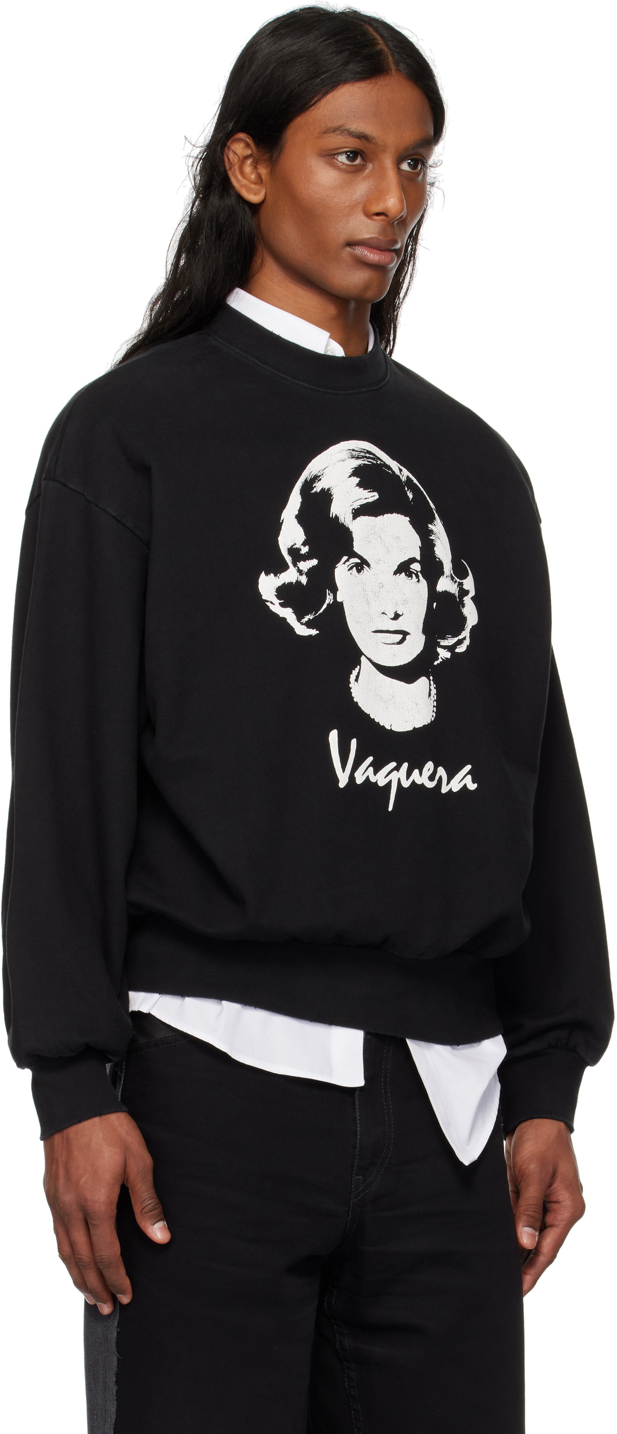 vaquera スウェット VAQUERA Black Jackie Sweatshirt Vaquera