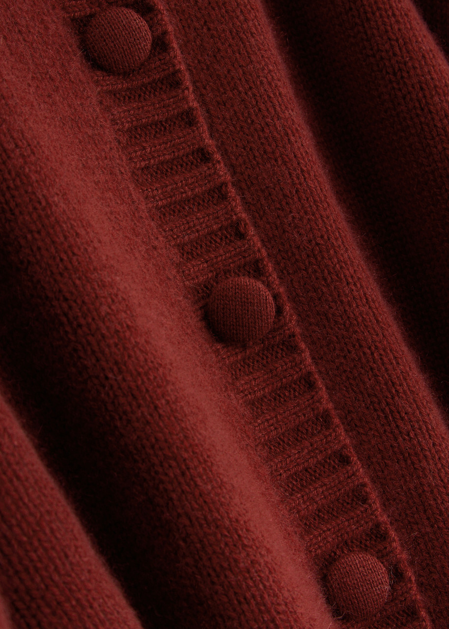 Aexae Cashmere Cardigan Dark Red