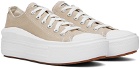 Converse Beige Chuck Taylor All Star Move Sneakers