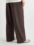 The Row - Kenzai Virgin Wool and Mohair-Blend Trousers - Brown