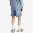 Balenciaga Men's Campaign Sweat Shorts in Faded Blue/White/Red