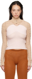 Isa Boulder Beige Alga Lace Sleeves