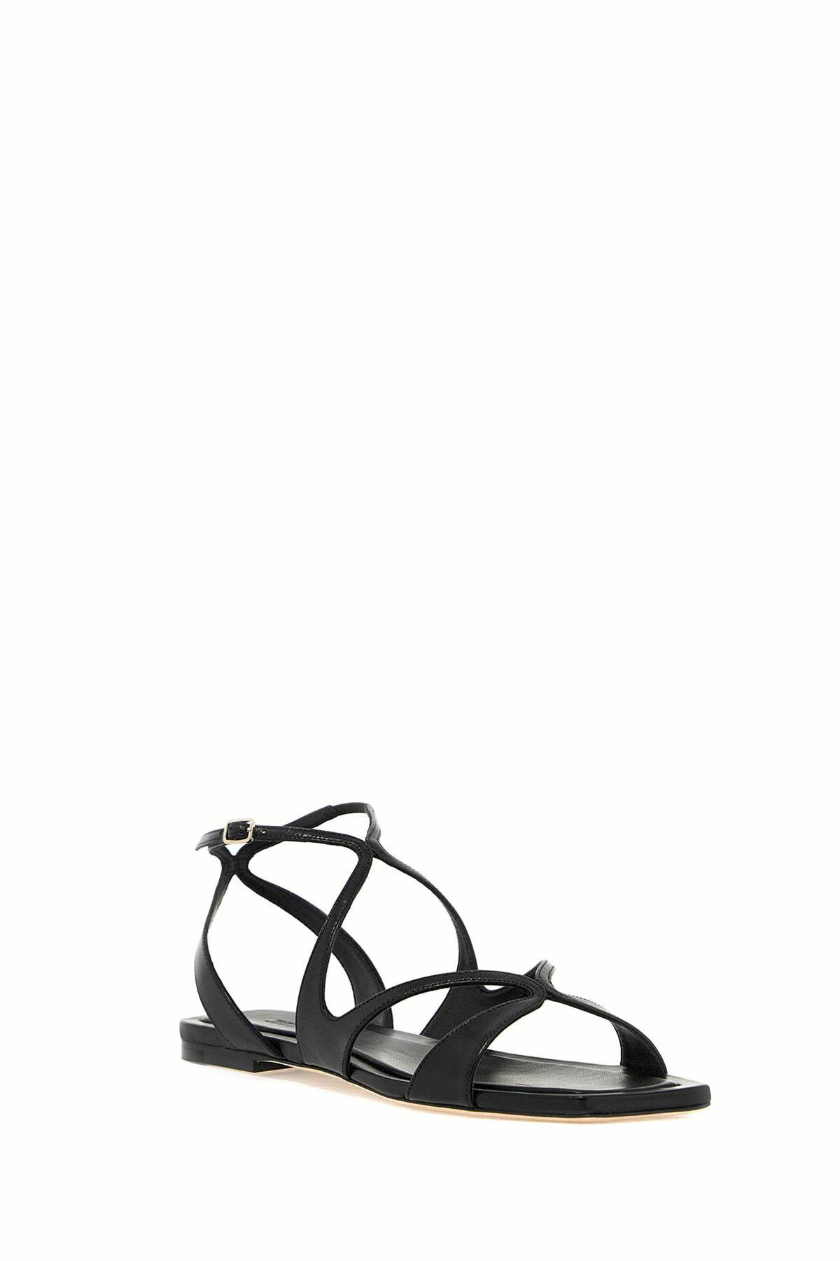 JIMMY CHOO ayla flat sandals Black Jimmy Choo
