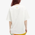 Alemais Women's Players Embroidered T-Shirt in Cream