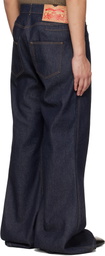 EGONlab Navy Overscaled Jeans