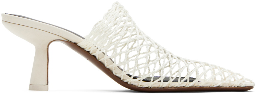 サンダル・ミュール NEOUS White Fabric Mules NEOUS Off-White Bophy Mules
