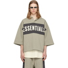 Fear of God ESSENTIALS Gray Panelled Crop Polo