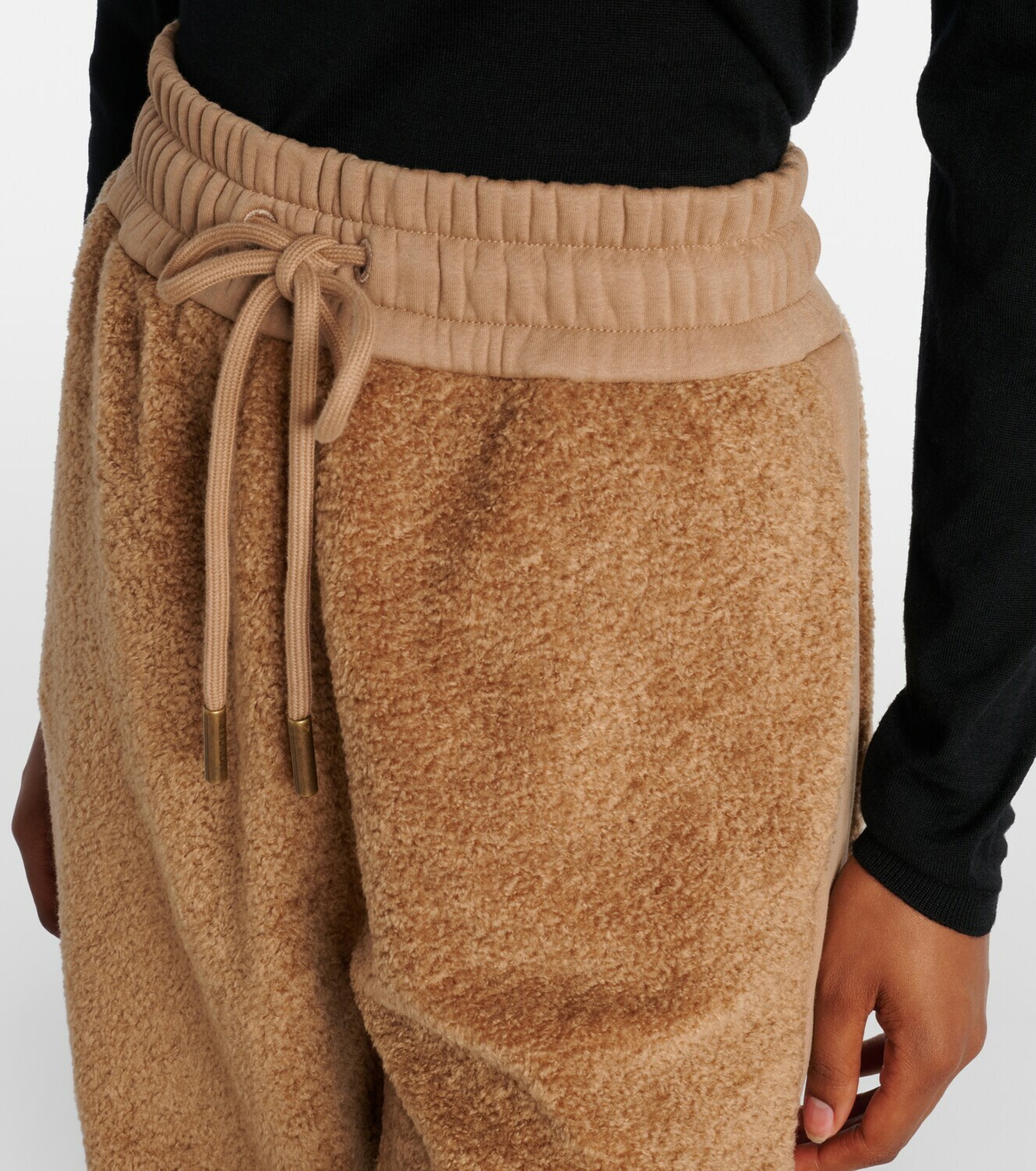 Moncler Faux fur sweatpants