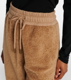 Moncler Faux fur sweatpants