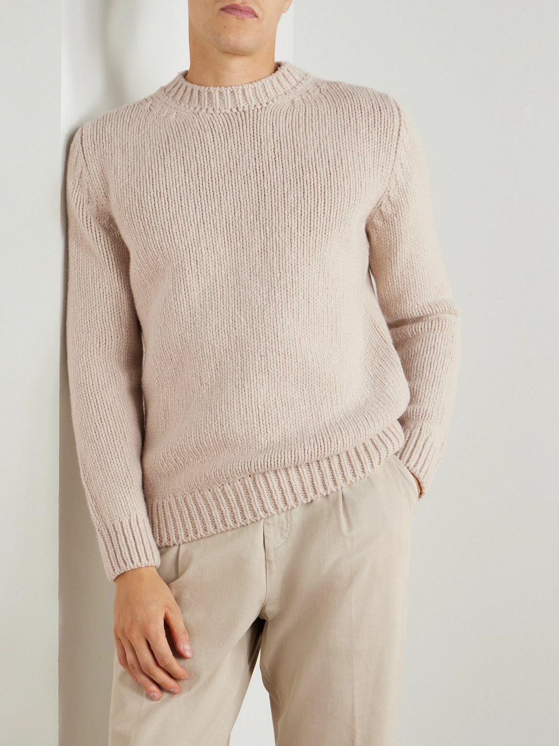 Eleventy - Slim-Fit Wool Sweater - Neutrals