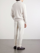 Brunello Cucinelli - Ribbed Cashmere Rollneck Sweater - Neutrals