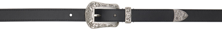 Photo: Kenzo Black Kenzo Paris Buckle Western Leather Belt