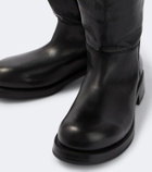 Balenciaga Motor leather knee-high boots