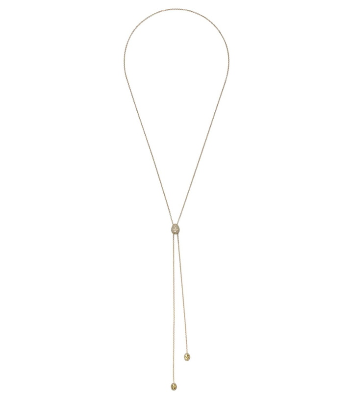 Photo: Octavia Elizabeth Diamond Coast Lariat 18kt gold necklace with diamonds