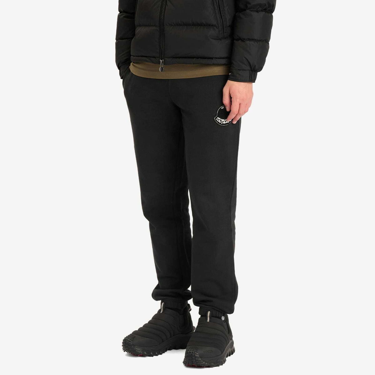Moncler Men's Logo Sweatpants in Black Moncler