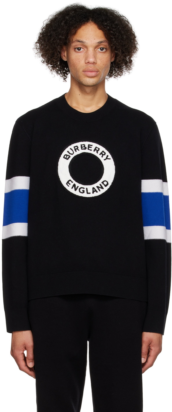 Burberry Black Embroidered Sweater Burberry