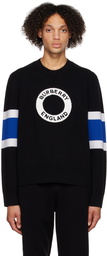 Burberry Black Embroidered Sweater